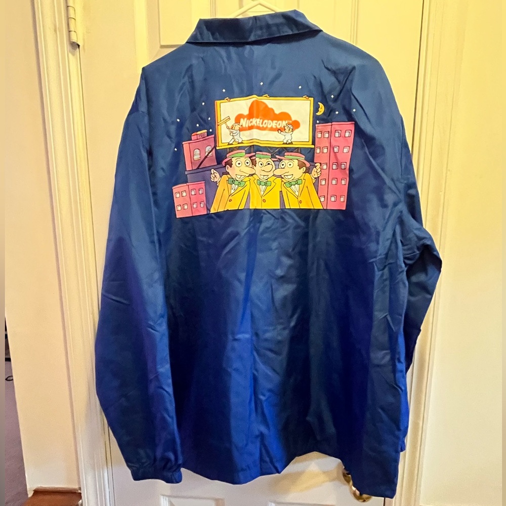 💙Nickelodeon Nick Box Exclusive Windbreaker Bumper Cartoon XXL NWT💙